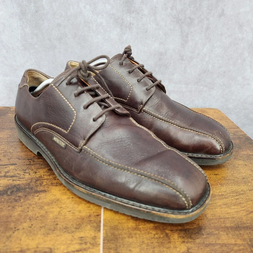 Mephisto Shoes Mens 11.5 Brown Leather Walking Oxford‎ Derby Comfort $429